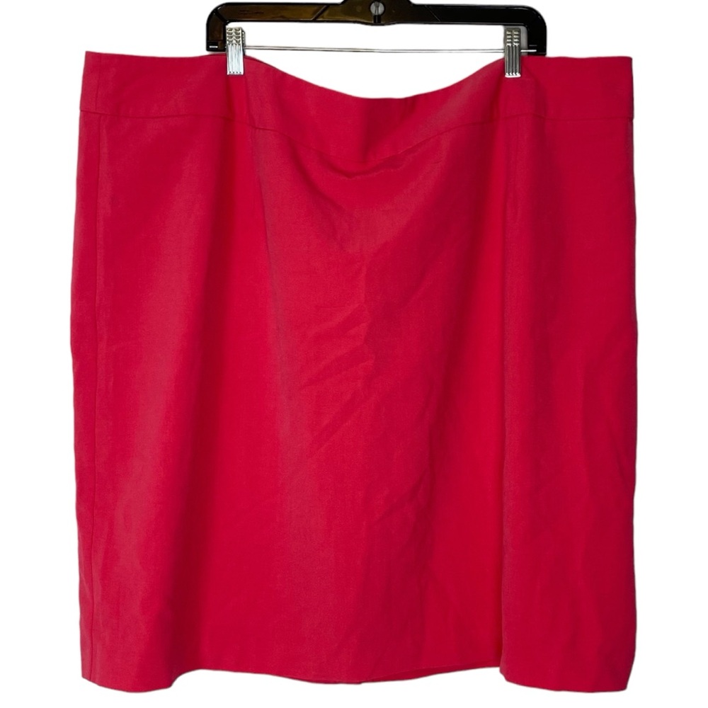 Jessica London Bright Coral Pink Mini Skirt Size 28